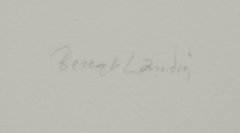 BENGT LANDIN, färglitografi, signerad och numrerad 85/160.