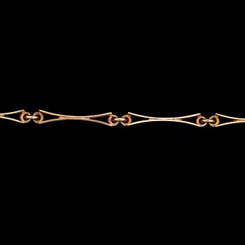 COLLIER, 18K guld, Formgivare & Silversmed Liljedahl, 1993. Vikt ca 29 g.