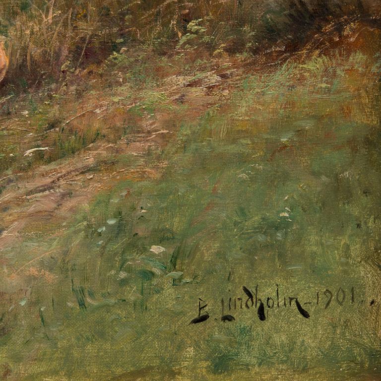 BERNDT LINDHOLM, olja på duk, signerad och daterad 1901.
