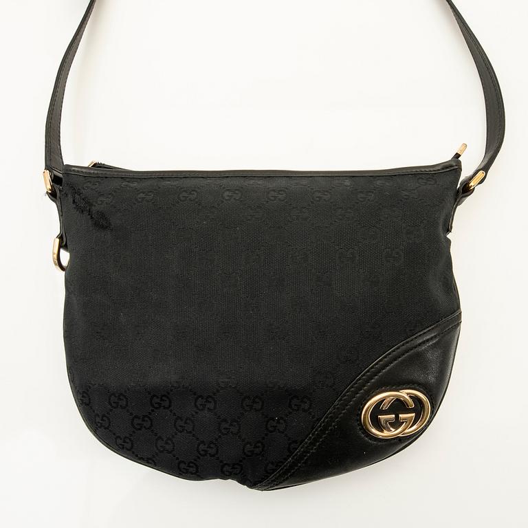 Gucci, bag, "Britt Half Moon Messenger Bag", vintage.