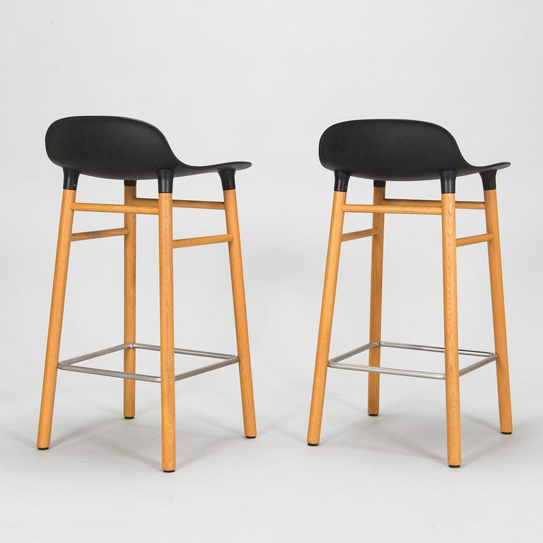 Simon Legald, a pair of bar stools, Normann Copenhagen.