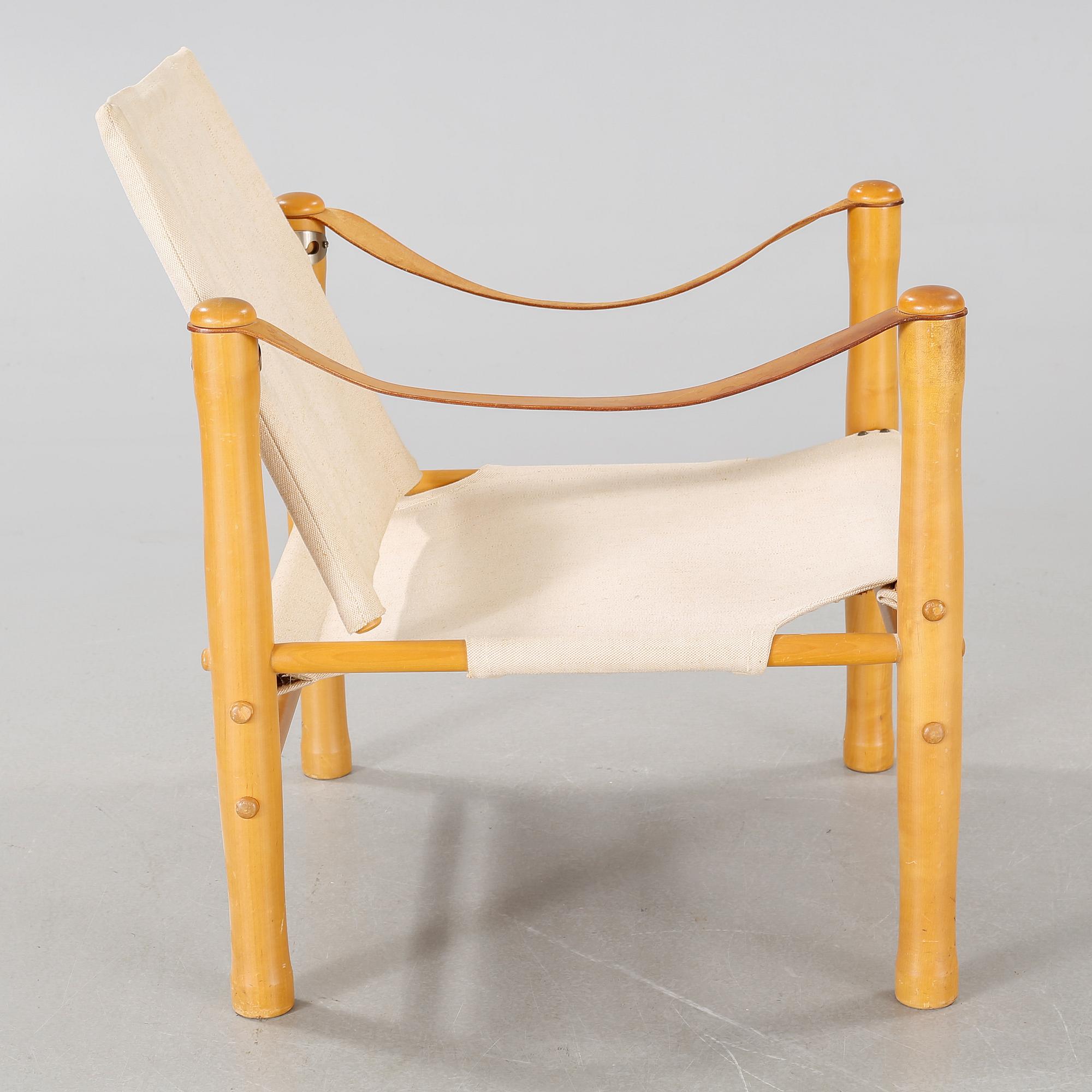 A safari chair by Elias Svedberg for NK Triva-series, second half of the 20th century.