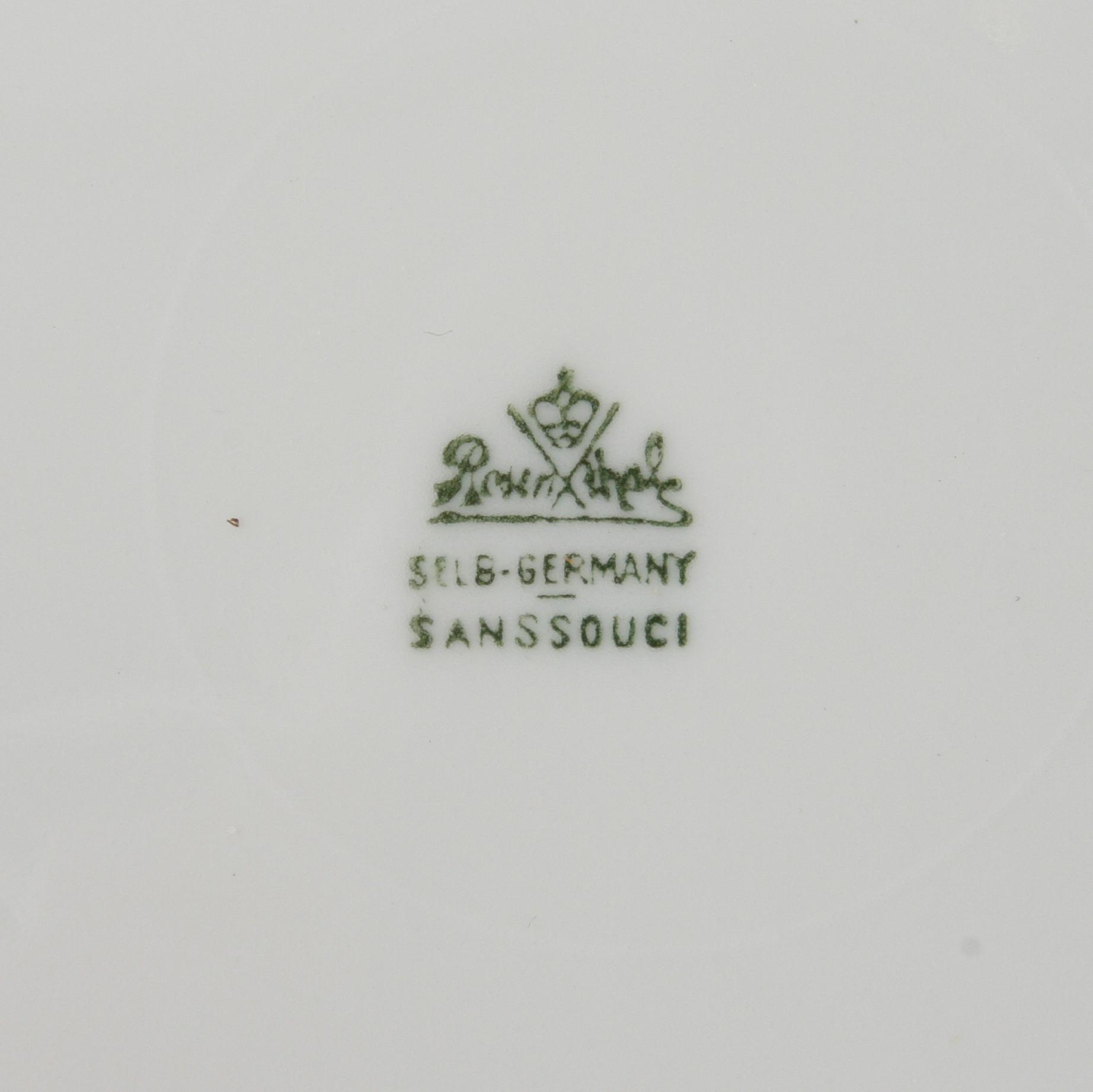 UPPLÄGGNINGSFAT, porslin, "Sanssouci", Rosenthal, 1900-talets andra hälft.