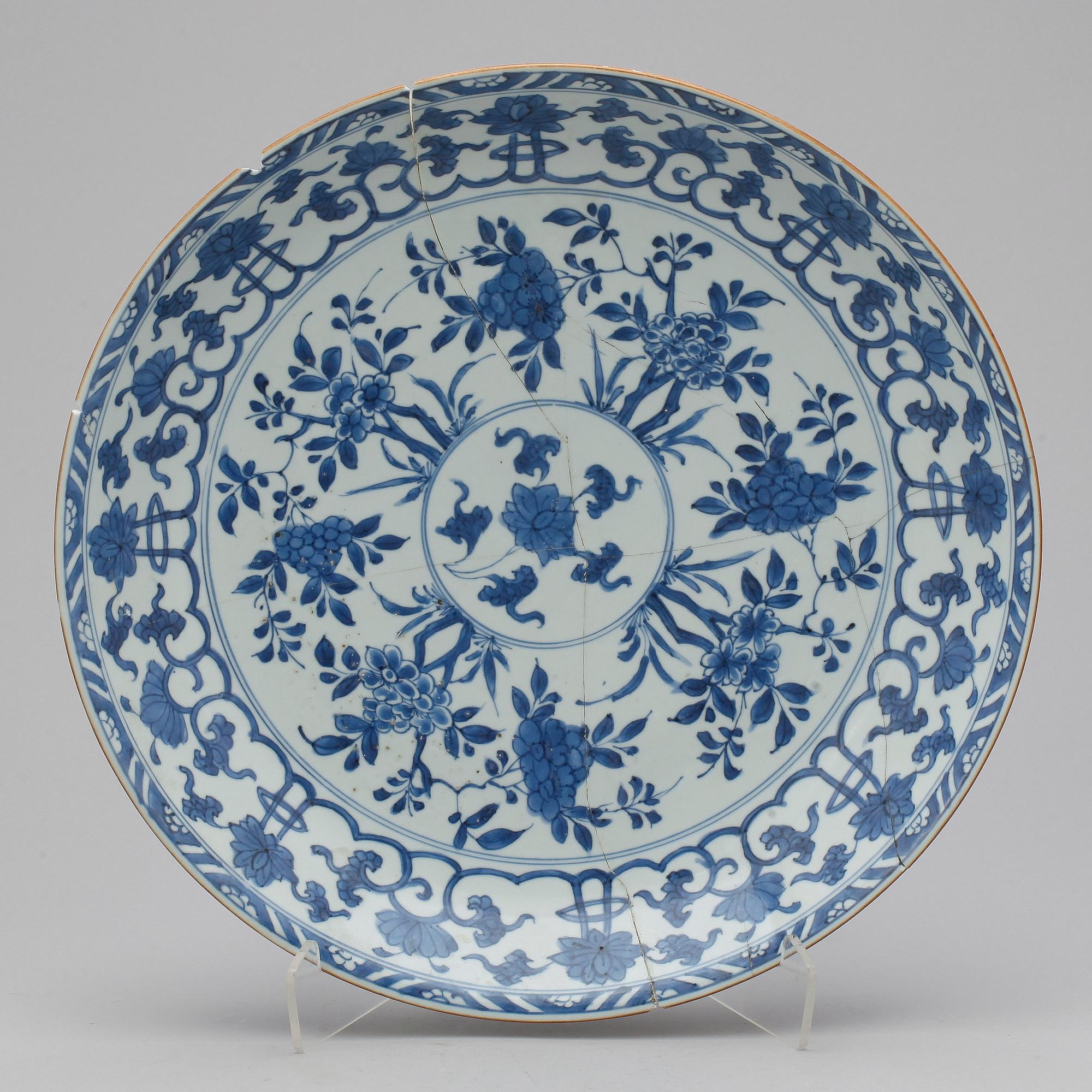 FAT, porslin, Kina, Kangxi (1662-1722).