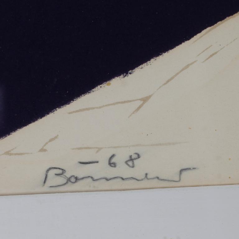OLLE BONNIÉR, färglitografi, signerad och daterad -68.