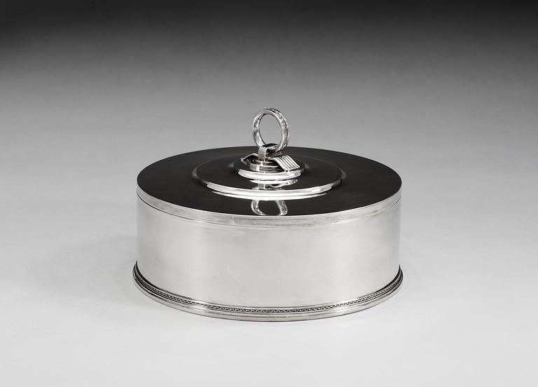 An Atelier Borgila sterling box, Stockholm 1936.