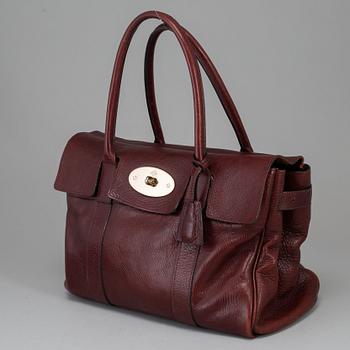 MULBERRY, a oxblood 'Bayswater' bag.