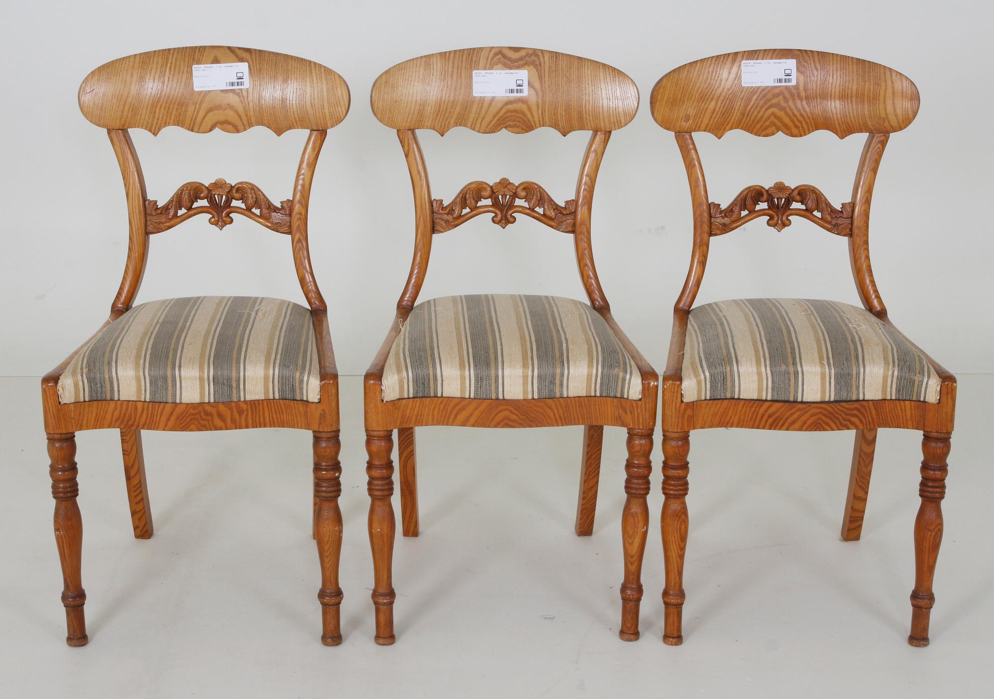 STOLAR, 3 st, senempire, 1800-tal.