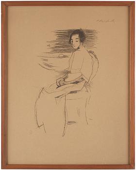 Helene Schjerfbeck, HELENE SCHJERFBECK, lithograph, 1938, signed in pencil and numbered 33/90.