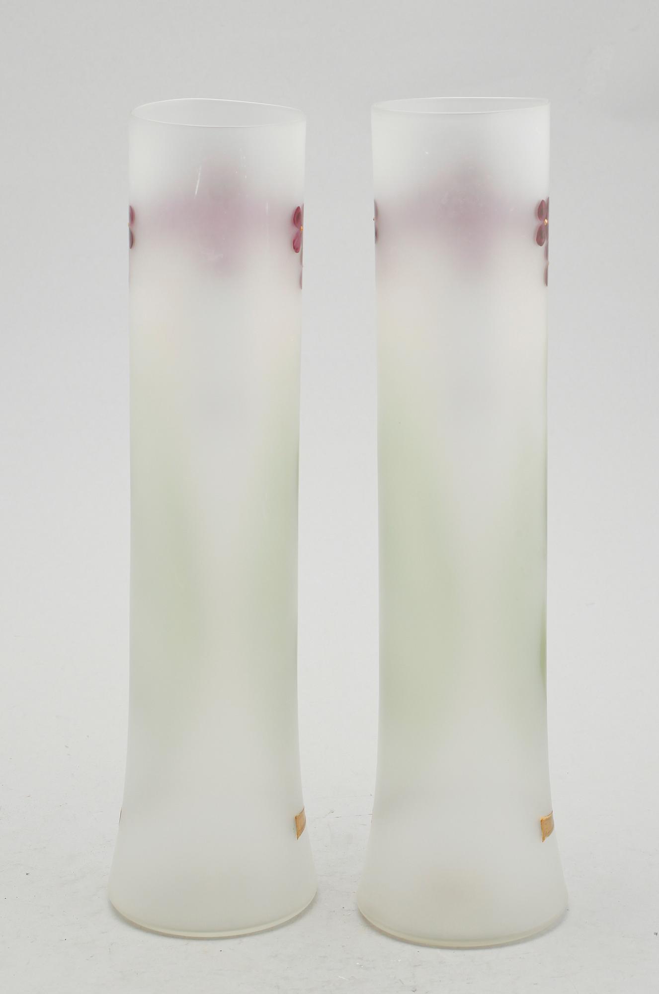 VASER, 1 par, glas, sekelskiftet 1900.