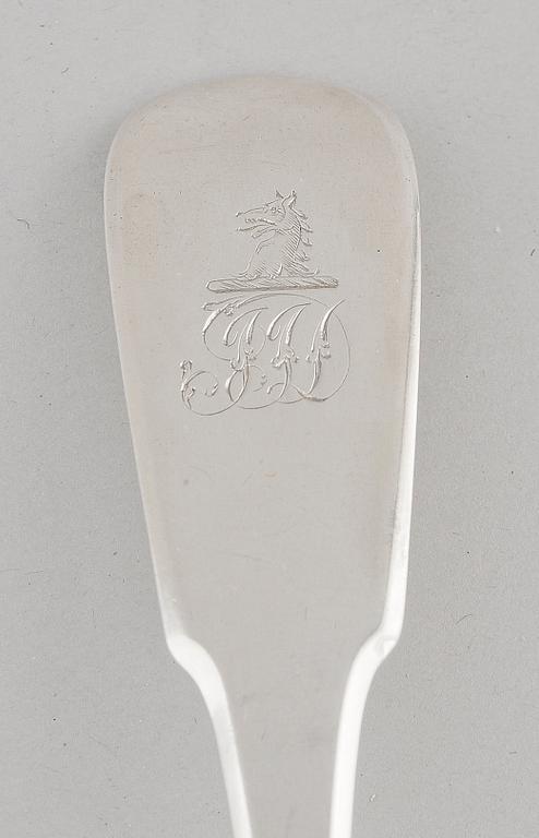 RAGUSKED, silver, sannolikt Thomas Baker, London 1815/16. Vikt ca 115 g.