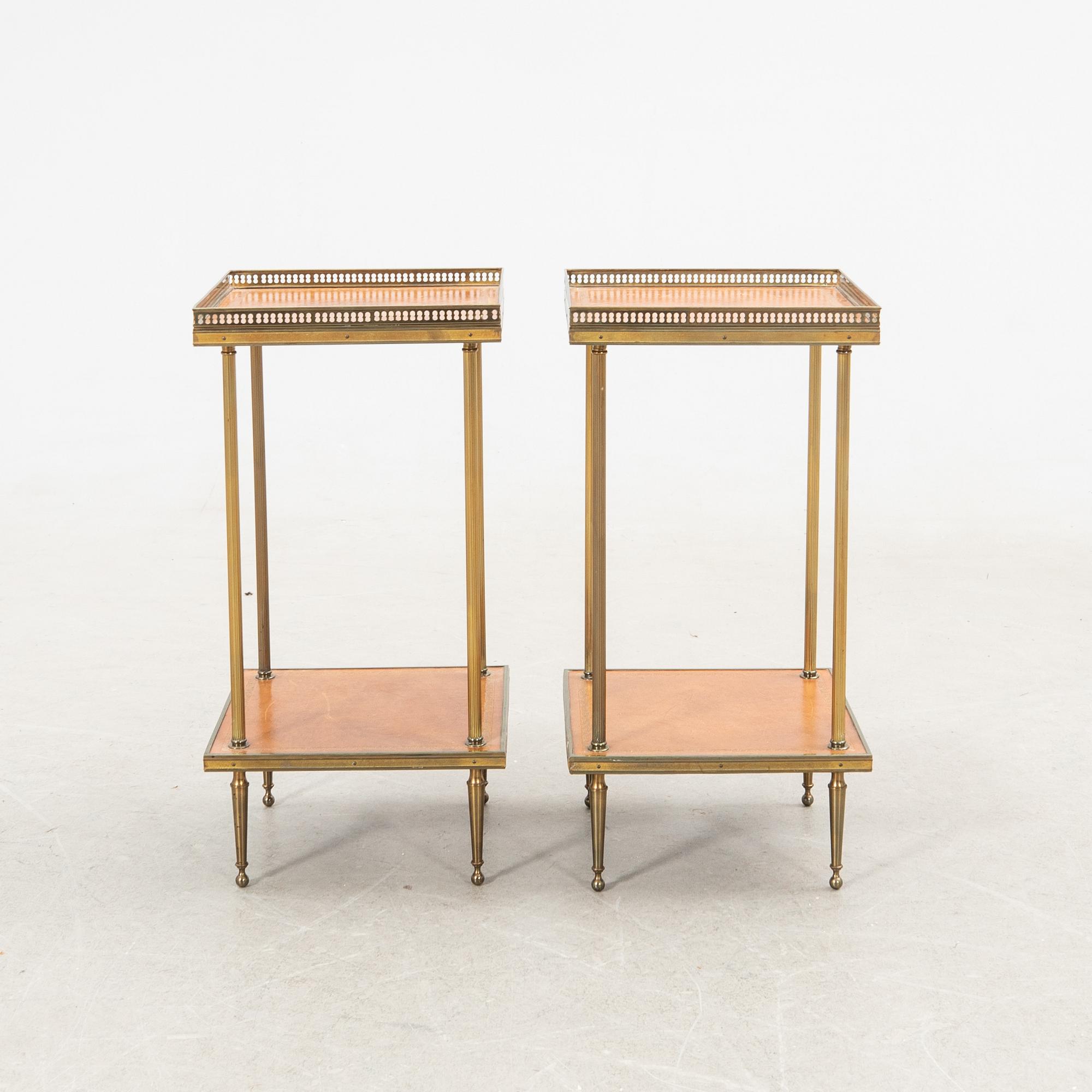 Sidobord, ett par, 1900-talets andra hälft.