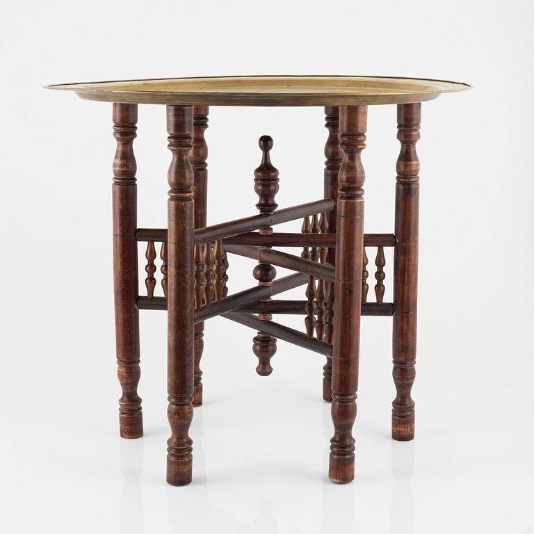 A folding table, Egypt, early 20th Century.