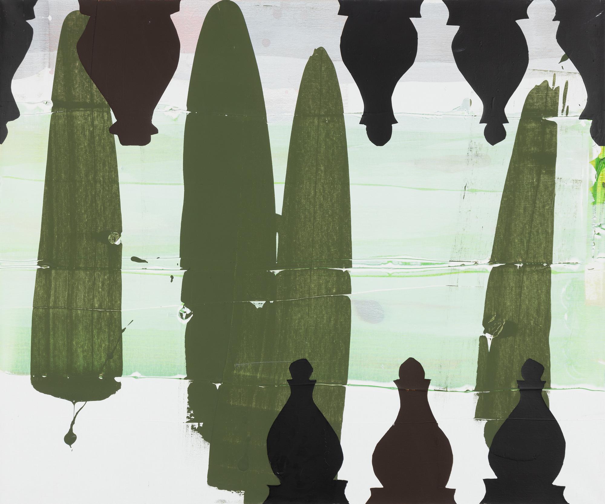 Astrid Sylwan, "Green fall cutout".