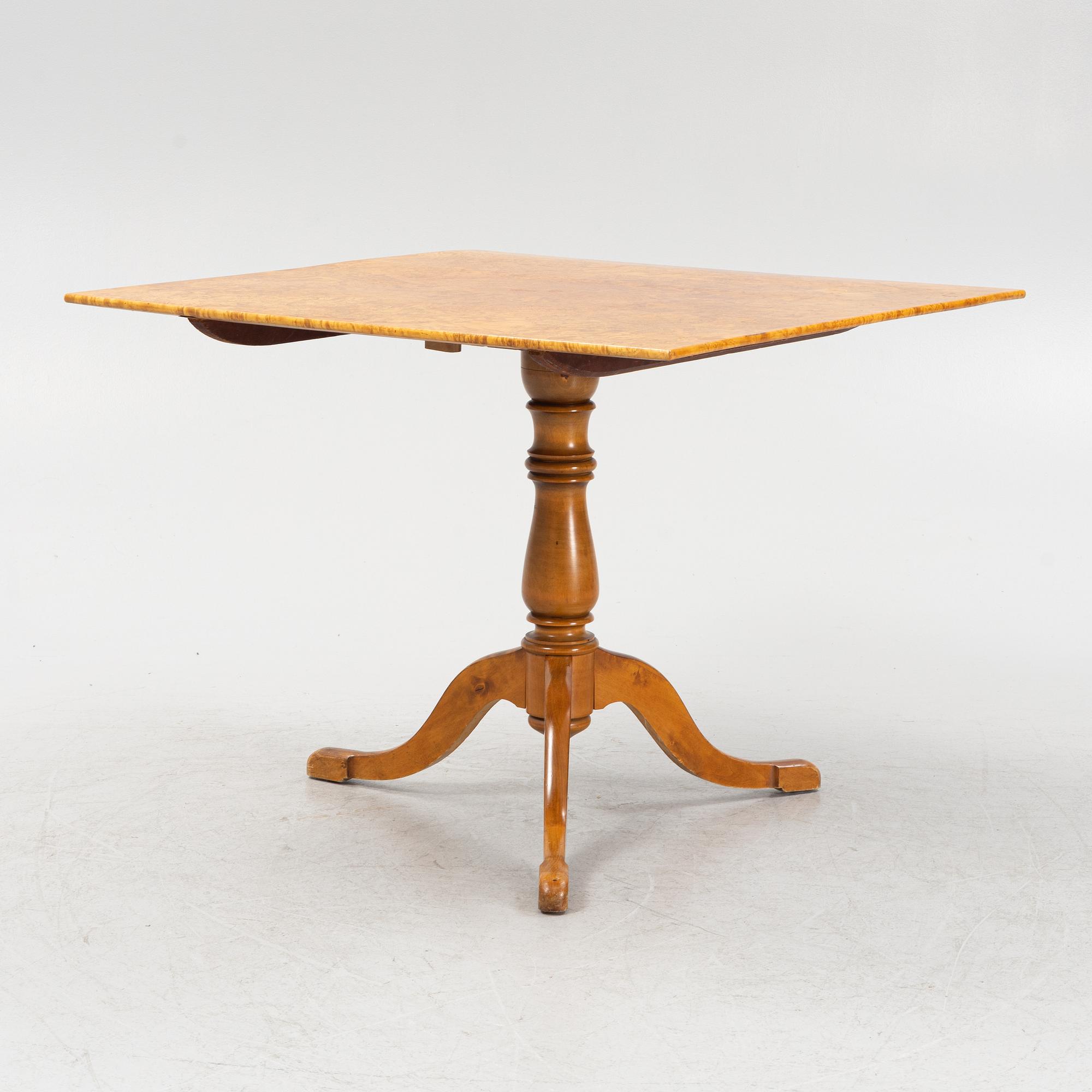 A late 19th century tilt-top table.