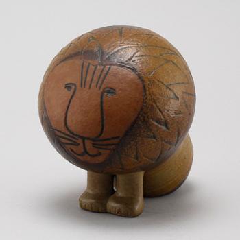 FIGURIN, chamotterat stengods. Lisa Larson, Gustavsberg, ur serien "Afrika", formgiven 1964.