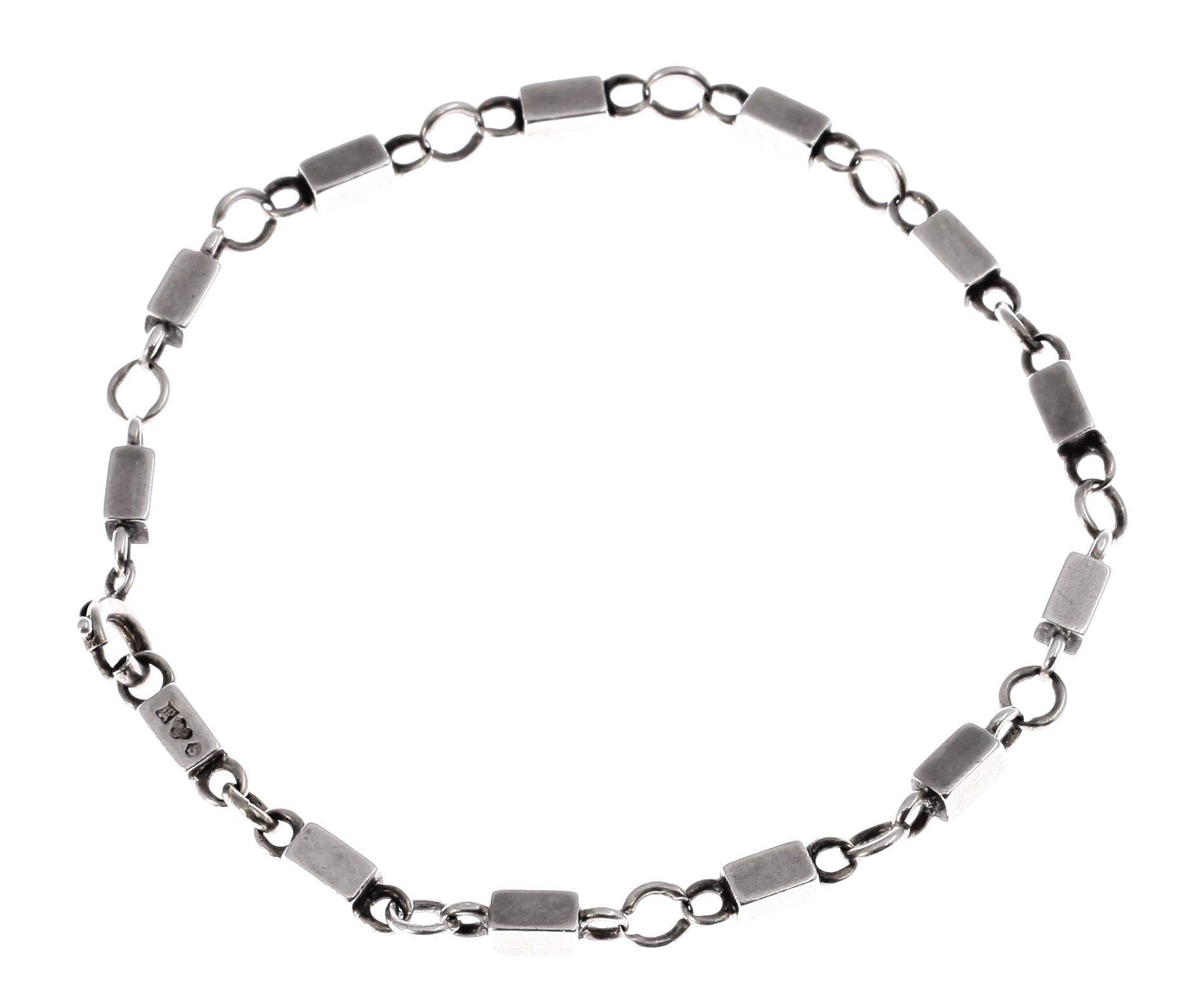 ARMLÄNK, silver, Wiwen Nilsson, Lund, 1945.