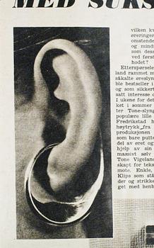 Tone Vigeland, earrings, a pair of "Sling" sterling silver, Norway.