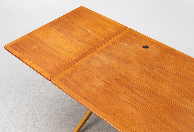 Hans J. Wegner, Dining table with leaves, 'AT-304', Andreas Tuck, Denmark, 1950s-60s.