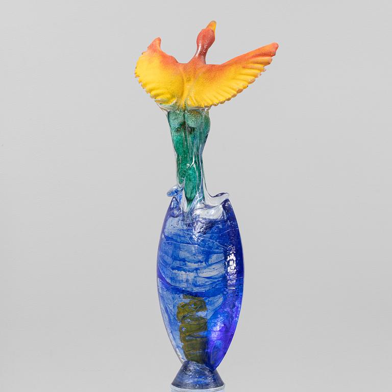 Kjell Engman, a unique glass sculpture, Kosta Boda, Sweden.