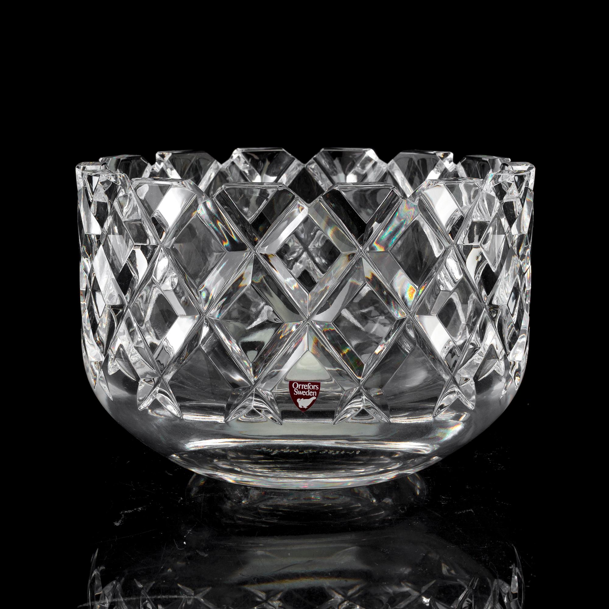 GUNNAR CYRÉN, skål, glas, "Sofiero", Orrefors.