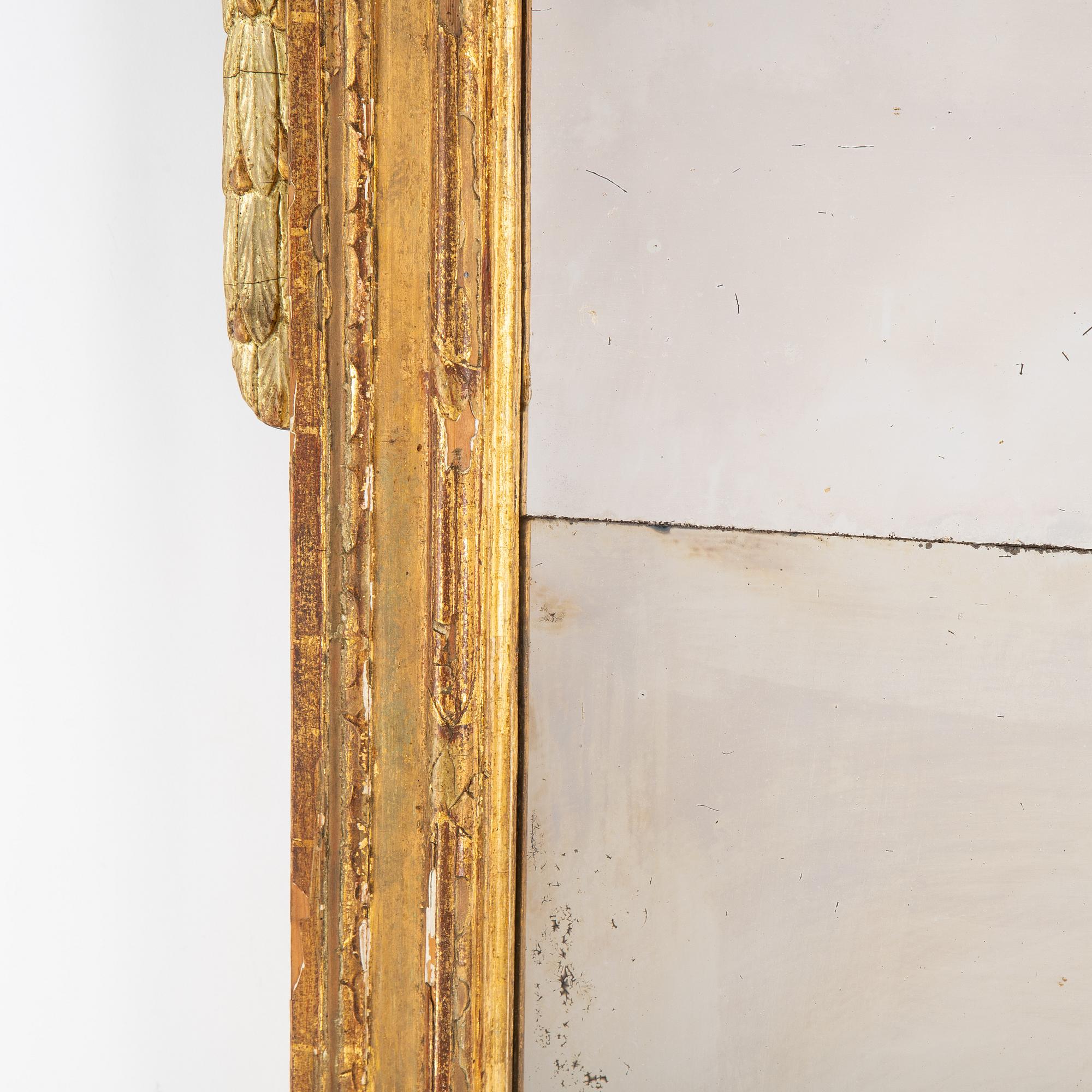 A Gustavian mirror, 1770's.