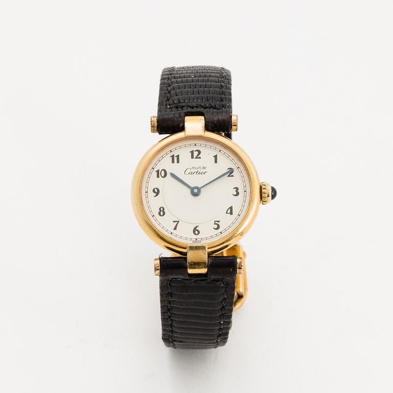 must de CARTIER, VLC wristwatch, 24 mm.