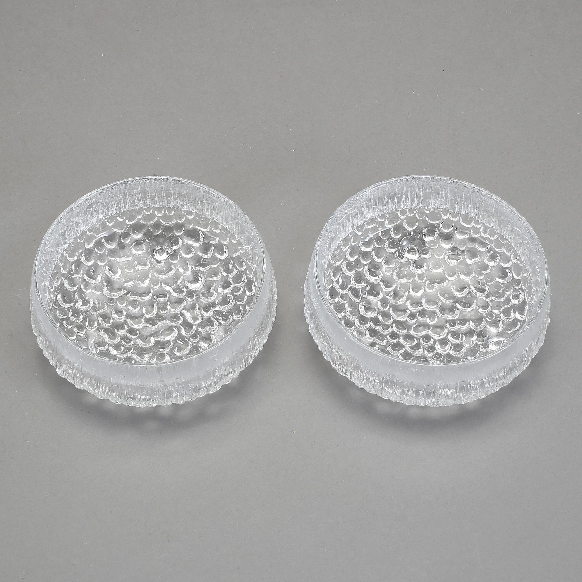 SERVISDELAR, 50 stycken, glas, "Ultima Thule", Tapio Wirkkala, Iittala, Finland, formgiven 1968.