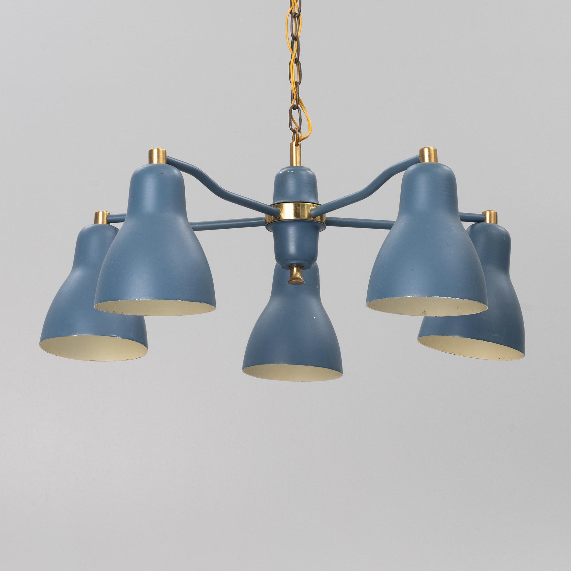 A Swedish Modern ceiling lamp, 1950's.