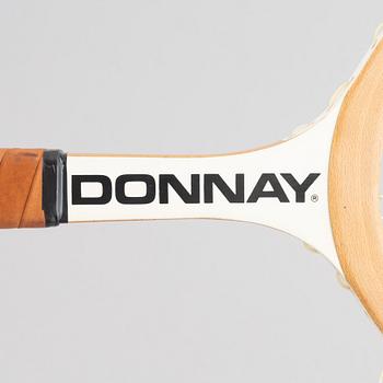 Tennisracket, Donnay, speciellt framtaget racket i trä.