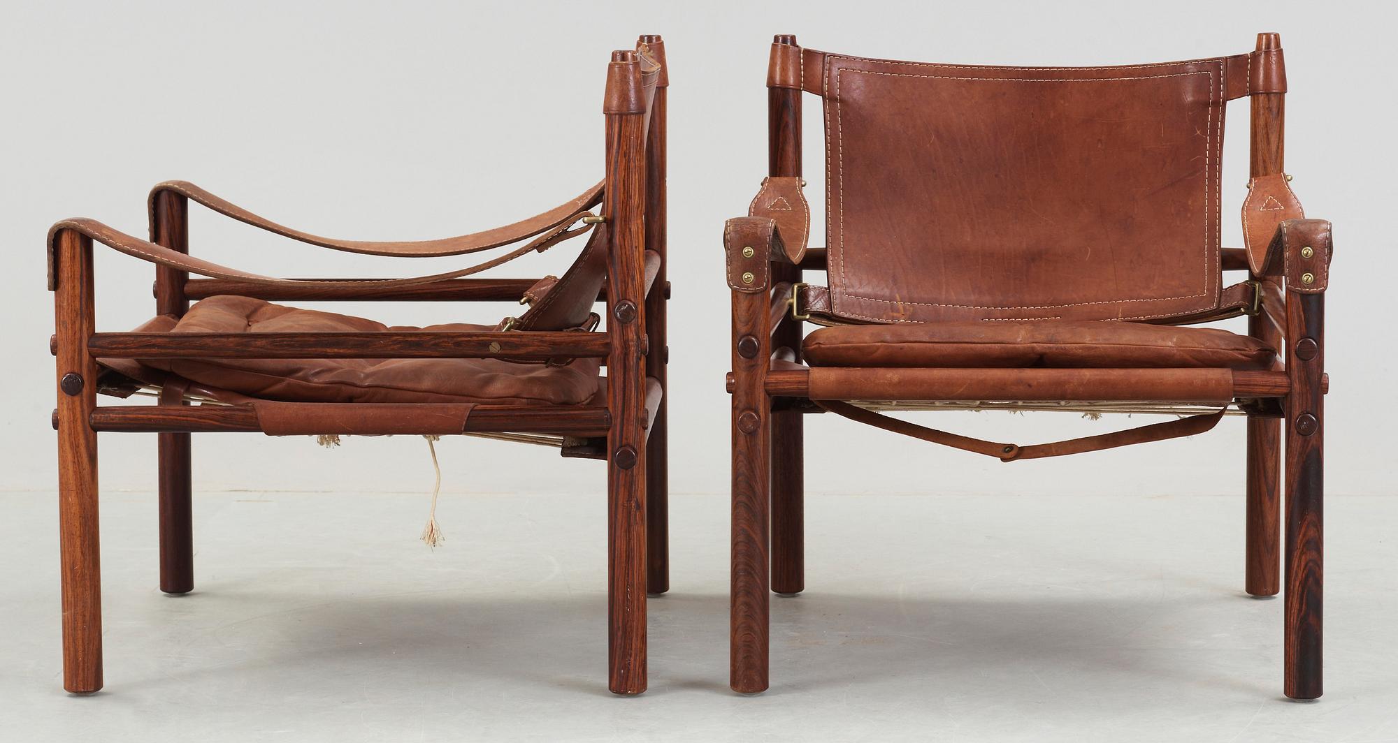 KARMSTOLAR, ett par, "Sirocco", Arne Norell, formgiven 1964.