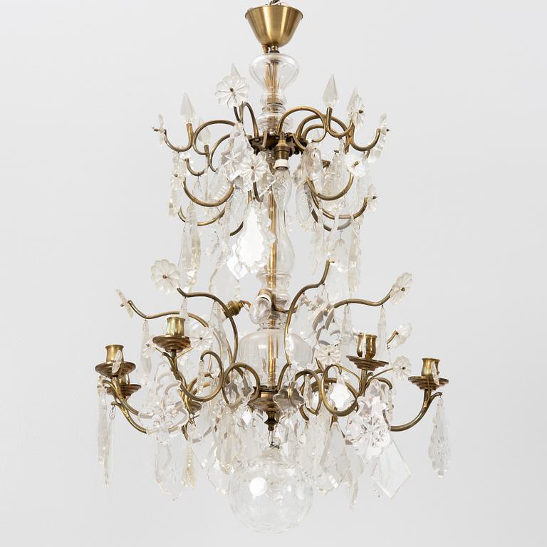 A Baroque style chandelier, first half of the 20th century.