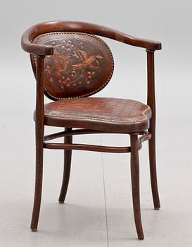 KARMSTOL, Thonet, etikettmärkt,  1900-talets början.