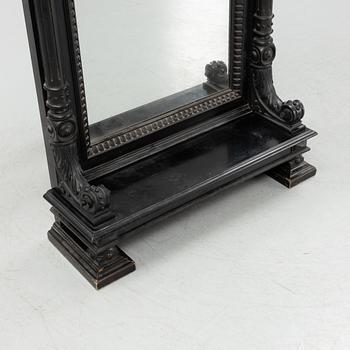 A trumeau mirror, late 19th century.