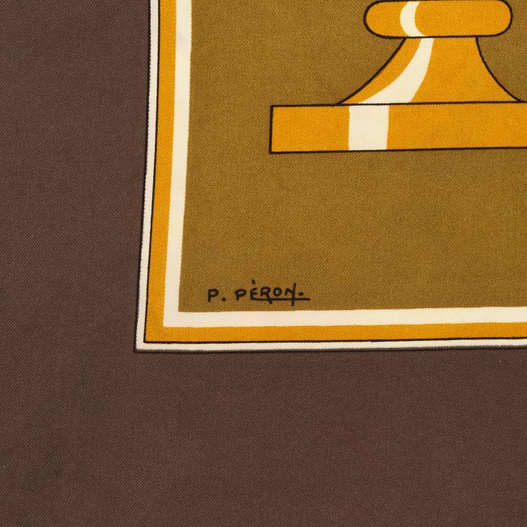 Hermès, scarf, "Chess".