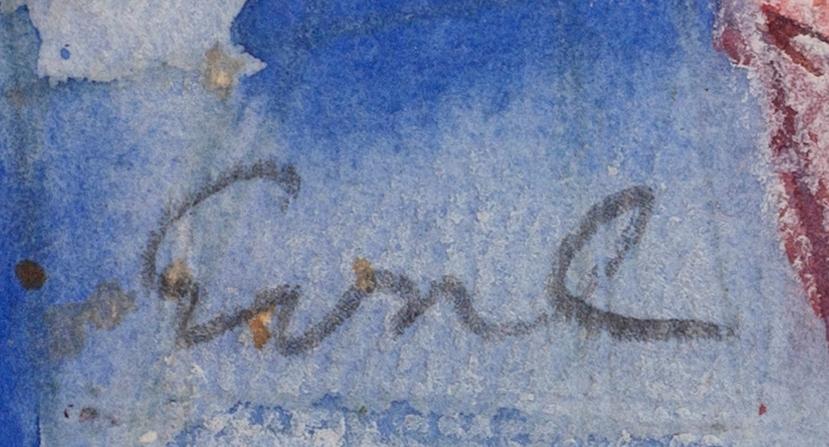 Eva Cederström, water color, signed.