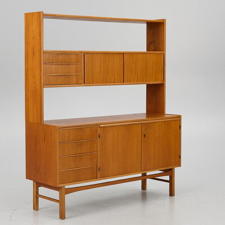 A 1960's/70's two-part bookcase.