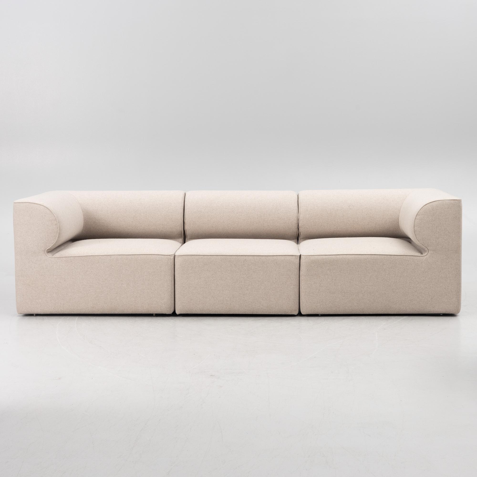 Norm Architects, modular sofa, 3 pieces, "Eave Modular 96 Sofa", Audo, Copenhagen, Denmark, contemporary.