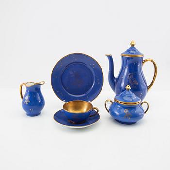 Edward Hald, coffee service 26 pcs Karlskrona early 20th century porcelain.