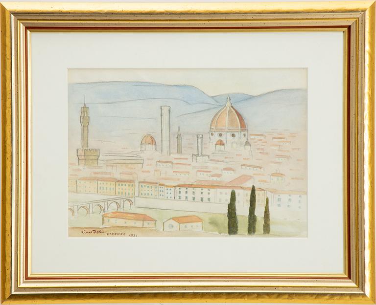 Einar Jolin,  View over Florence.