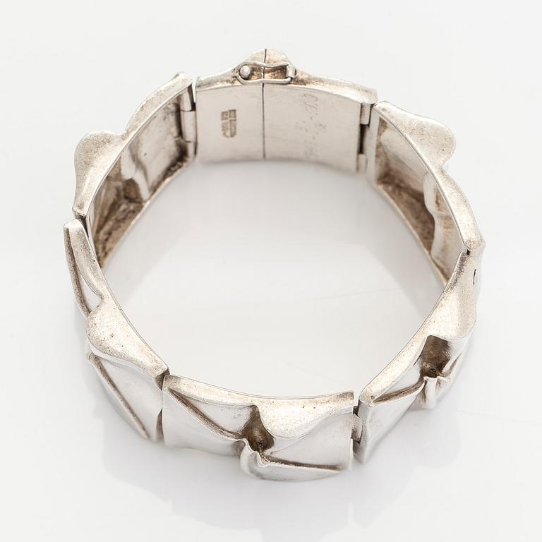 Björn Weckström, armband, "Månbro", sterlingsilver. Lapponia 1970.