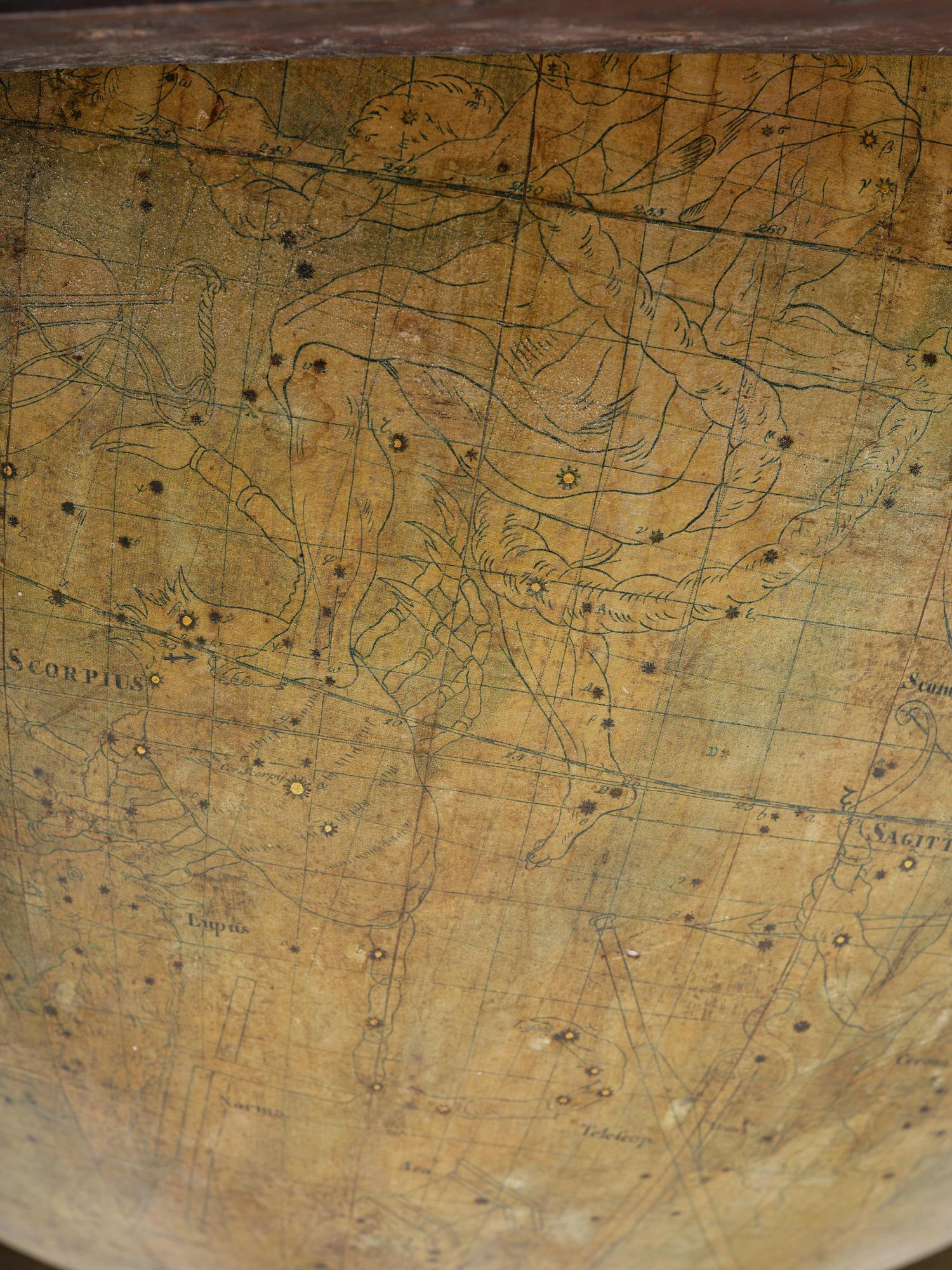 A celestial globe by A. Åkerman (manufacturer of globes in Uppsala 1759-78), 1766.