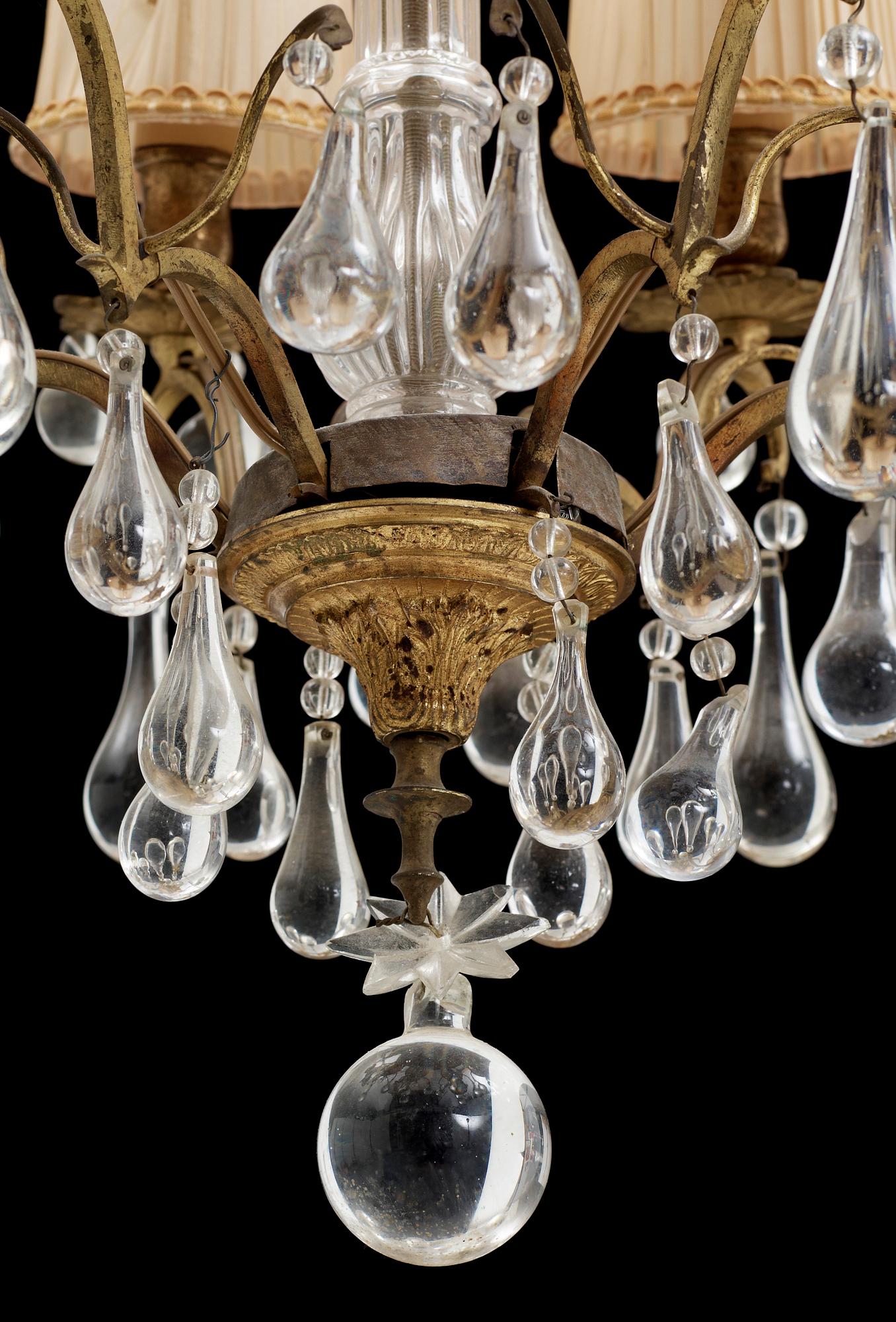 LJUSKRONA, sekelskiftet 1800/1900. Höjd ca 58 cm.