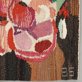 Barbro Sprinchorn, A TAPESTRY, "Mässa i Madrid" (a detail), a tapestry variant, ca 97,5 x 99 cm, signed AB MMF BS.