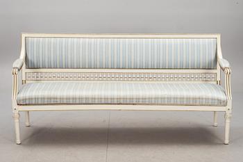 SOFFA, gustaviansk stil, 1800-tal.