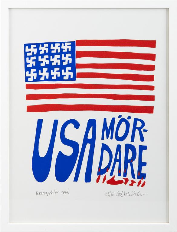 Carl Johan De Geer, "USA Mördare" Retrospektiv uppl.