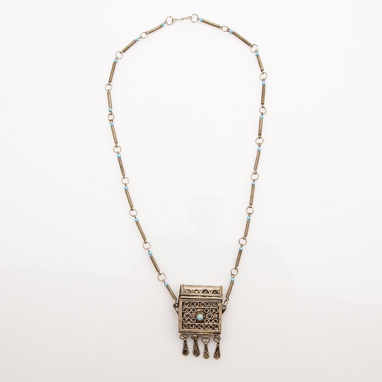 Casket, silver, possibly Morocco, 20th century.