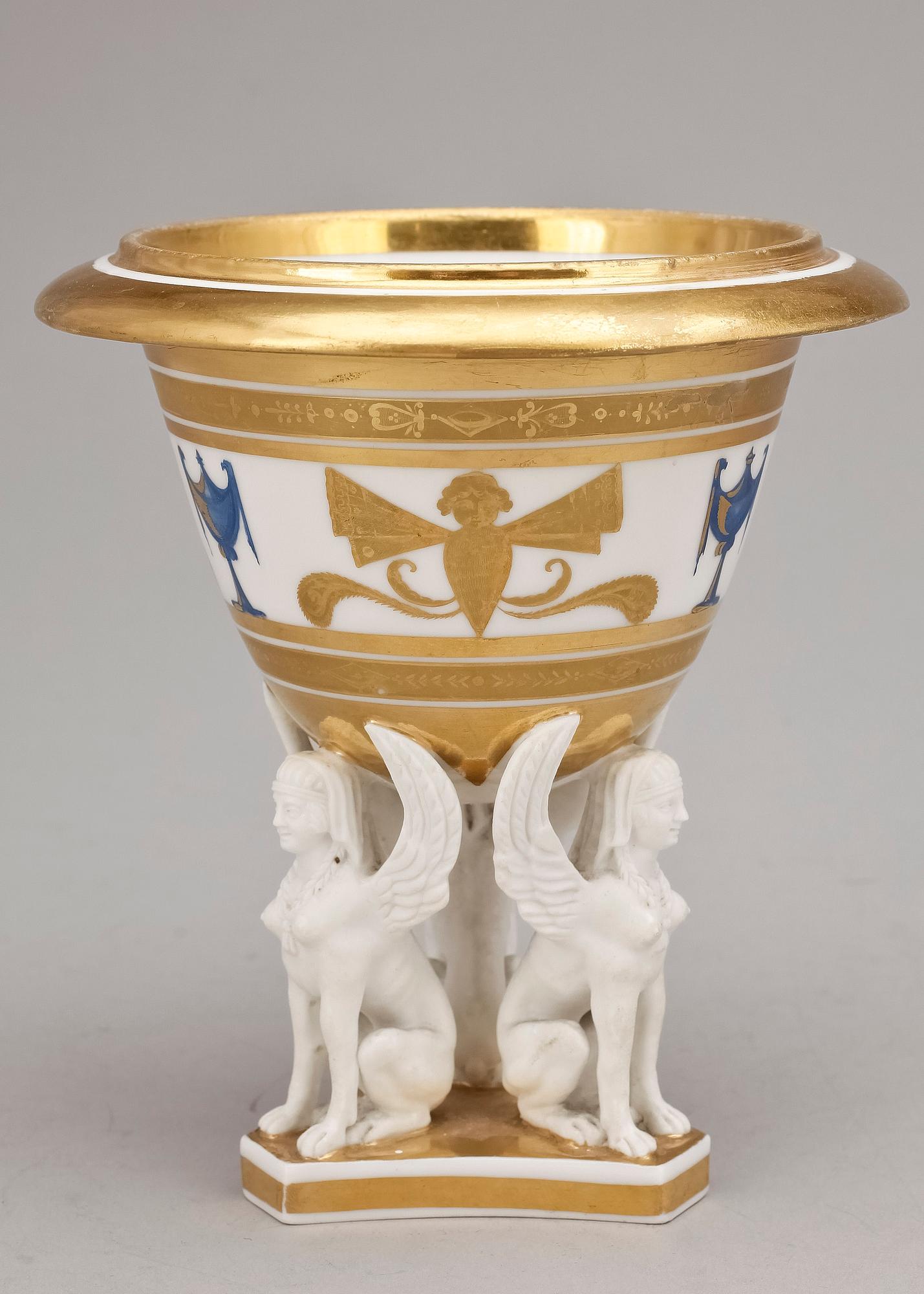 SKÅL, porslin, empire, 1800-tal.