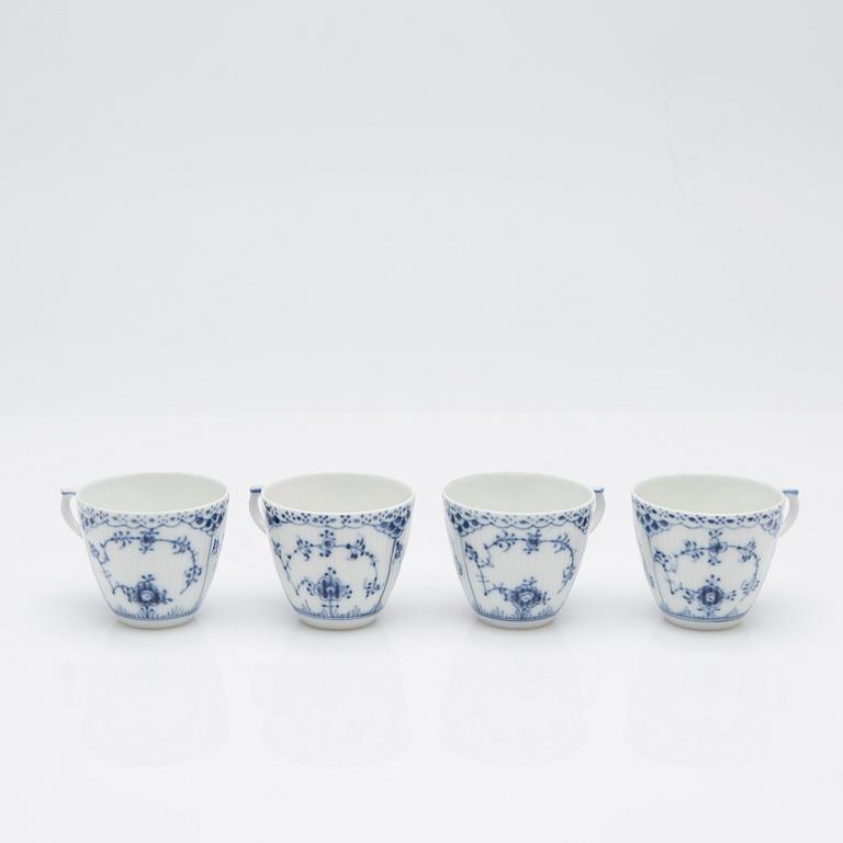 Royal Copenhagen, Service pieces, 20 pieces, porcelain, "Musselmalet helblond and halvblond", Denmark.