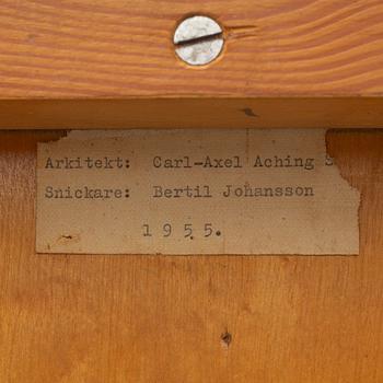 Carl Axel Acking, soffbord, snickare Bertil Andersson, 1955.